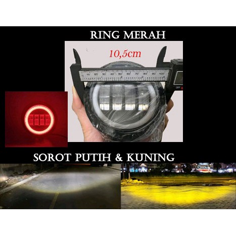 New Foglamp Karimun Kotak Panther Ls Maven Apv Daymaker Lens 4D 80W Kode Ma252