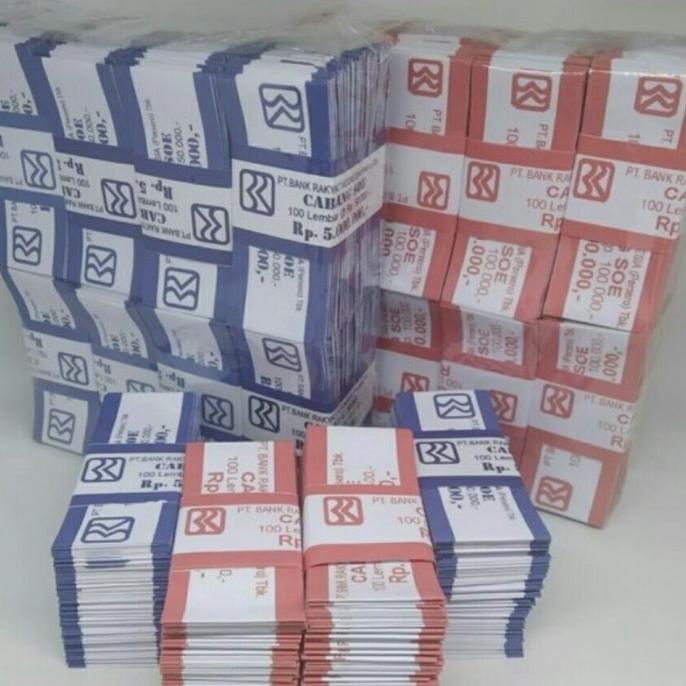 promo ban pengikat uang kertas bank 1 pres 1000 lembar ready stock