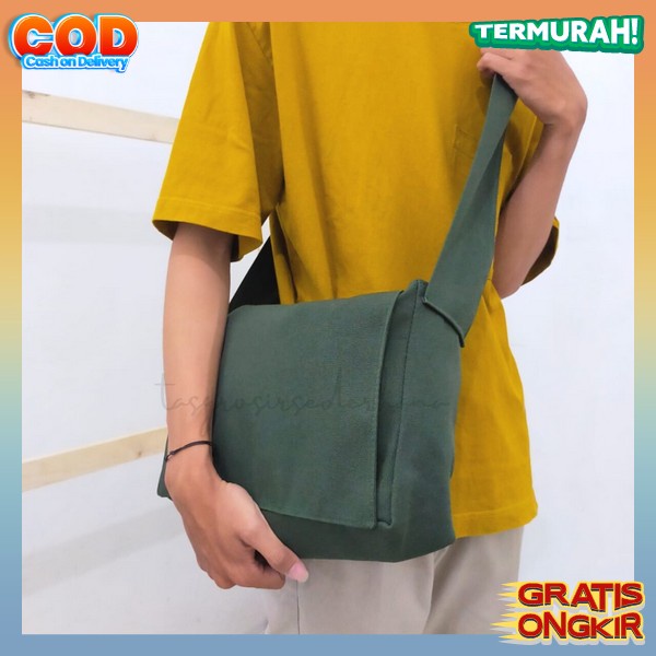 Tas Selempang Slingbag Distro Terbaru Keren Fashion Korean Style Original Outdoor Bahu Cowok Samping