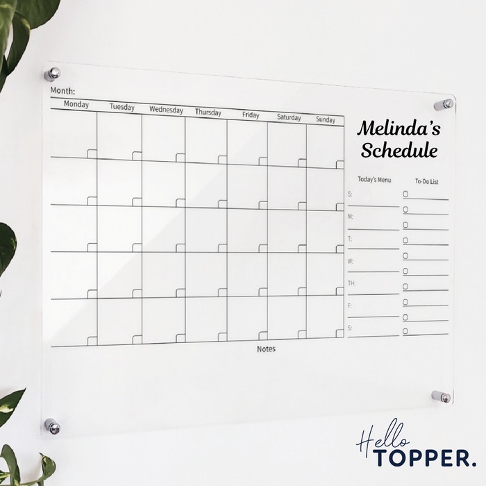 

PAPAN PLANNER AKRILIK WALL PLANNER SCHEDULE BOARD PAPAN JADWAL