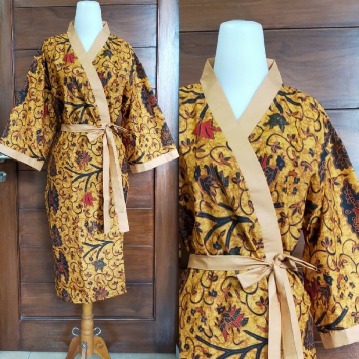 Kimono Mandi/Bathrobe/Spa Batik Pria Wanita Free Size