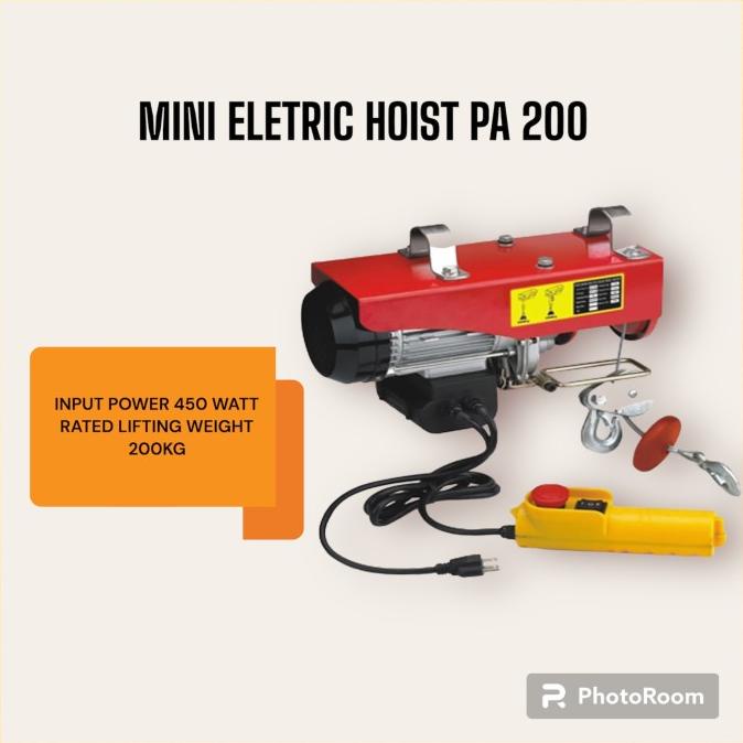 Hoist Pa200 / Mini Electric Hoist Wire 200 Kg