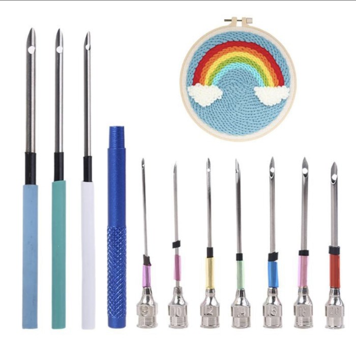 

10PCS JARUM BORDIR TANGAN PUNCH NEEDLE EMBROIDERY