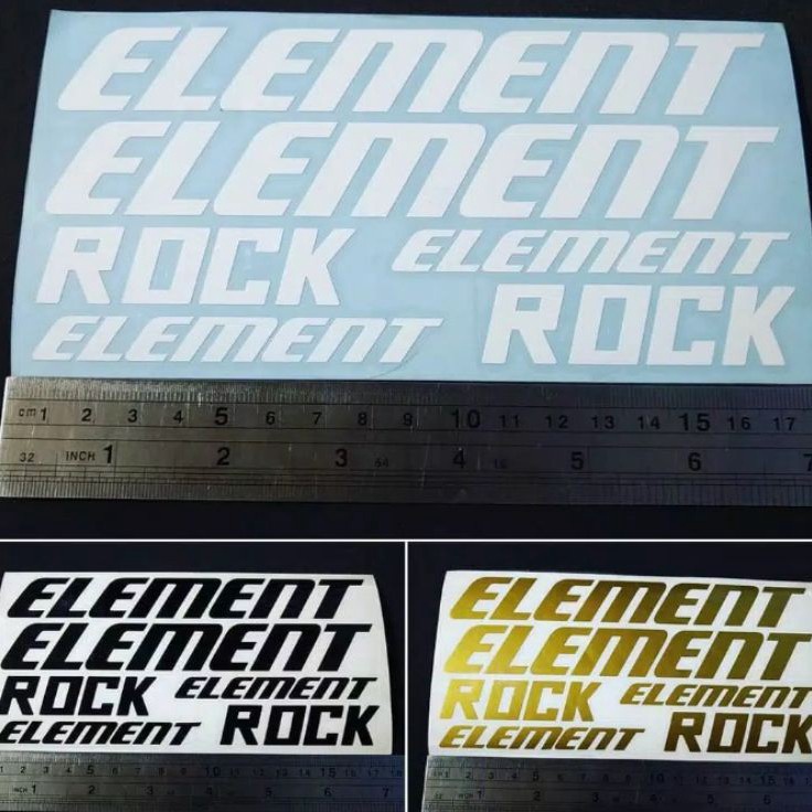 ★ YAv Cutting Sticker Sepeda Element Rock / Sticker Frame Sepeda ≛ (Terbaru)