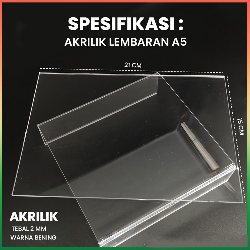 

Akrilik Lembaran Jumbo 40x60 cm Bening Polos Transparan Acrylic Besar For Wedding Sign