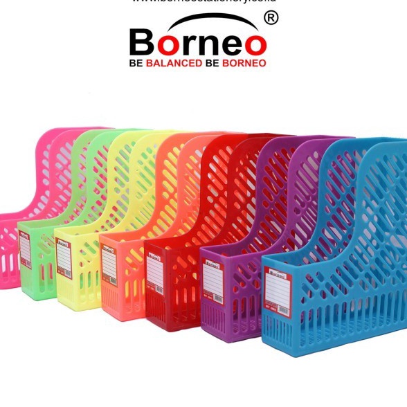 

(✯S/13D») Borneo Box File Plastik Folio - Fluo - Hijau super.kerren.!