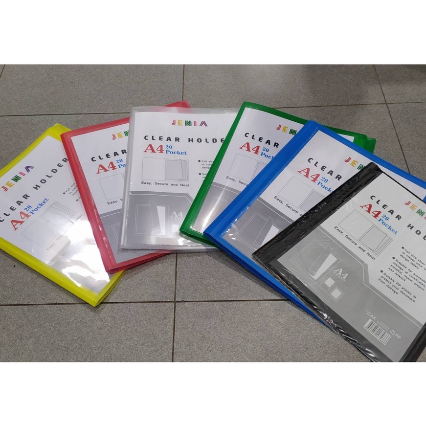 

[L-☼12☼Z] Map Clear Holder Document Keeper Display Book A4 Isi 20 Pocket Jenia /siiap.dikirim.!