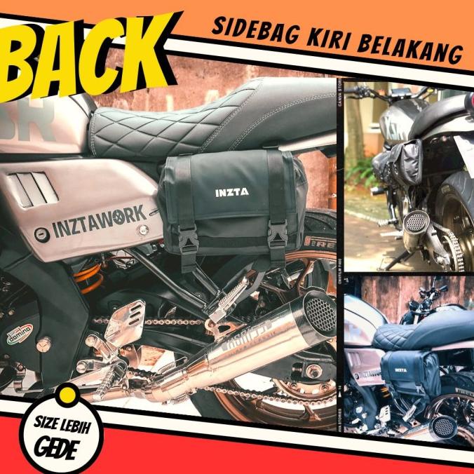 Tas touring belakang xsr155 Kiri, sidebag motor waterproof