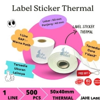 

(IM♫.11✪> STIKER LABEL BARCODE DIRECT THERMAL 50X40 MMbanyak diminati..!