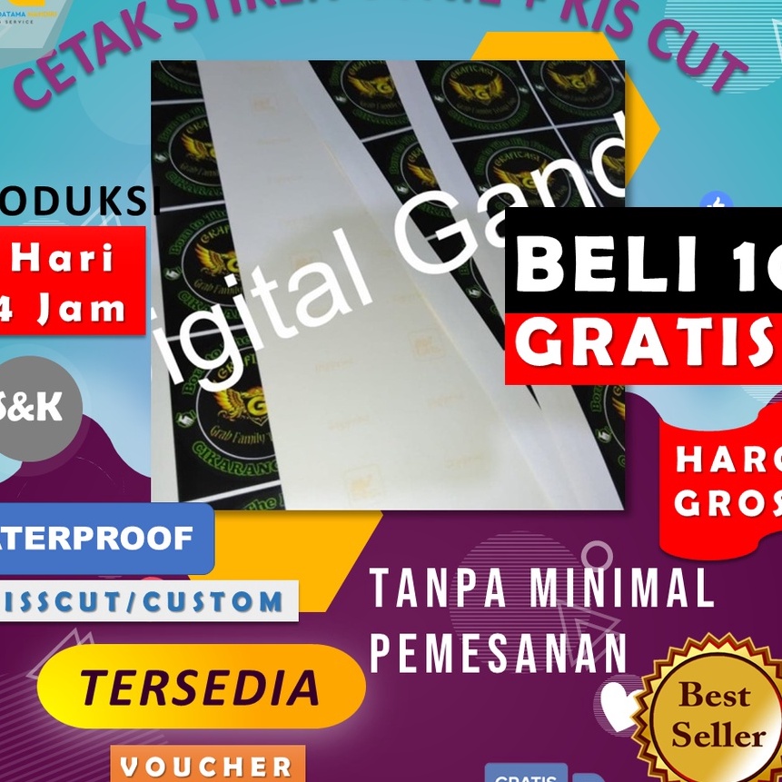 

(B♥/W◆P> CETAK STIKER VYNIL A3+ (PRINT & CUT)trendings..