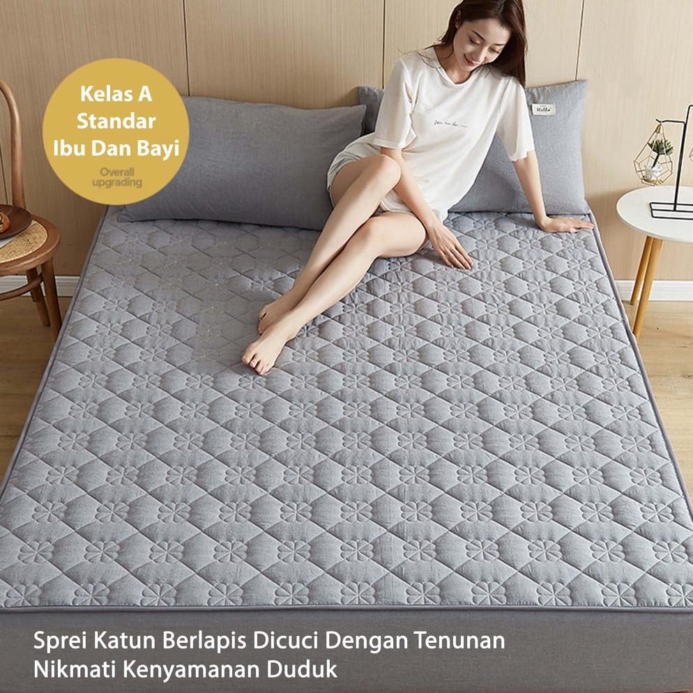 PROMO Sprei Sultan Waterproof Anti Air Breathable/ Sprei Protector bermotif / Sprei anti air ukuran 