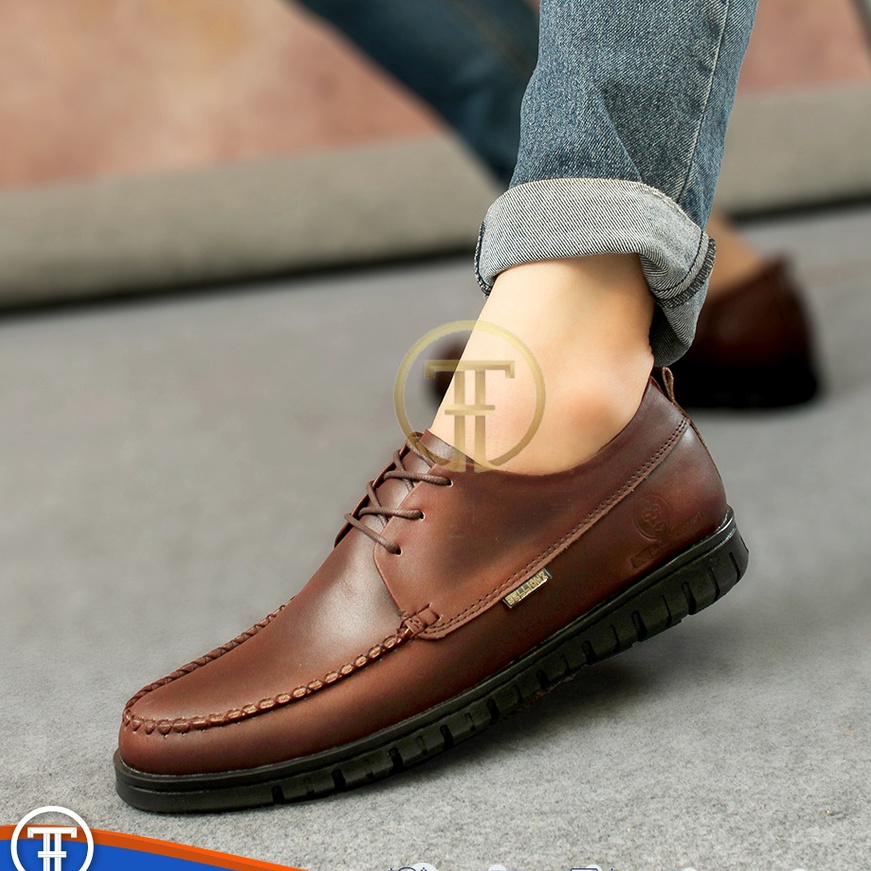 [HU✓.4☆] TKC x GROOT - Sepatu Pantofel Formal Kulit Sapi Asli Pria Original Kualitas Premium Warna H
