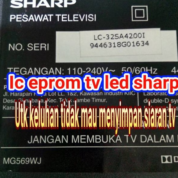 ・ EW Ic eprom eeprom memory spi flash TV led sharp LC-32SA4200I j Paling Dicari ❥.