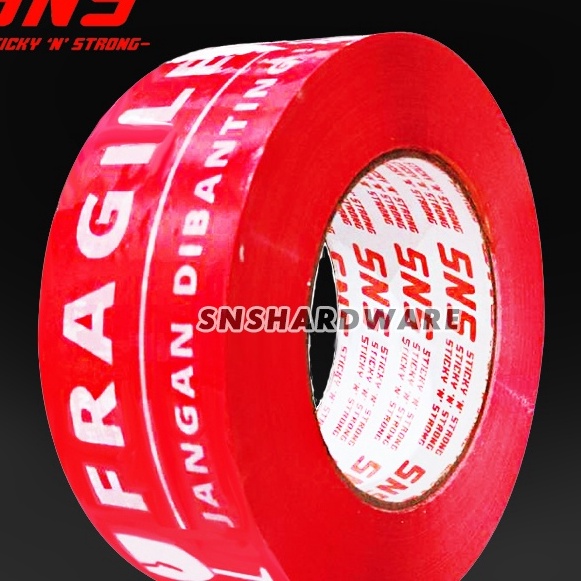 

(ご E➤SO] LAKBAN FRAGILE MERAH 300 YARD SNS STICKY N STRONG/ trendings..