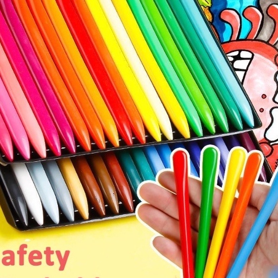 

[X➲J♥/Z] Crayon Lab Non Toxic Crayon Triangular Crayon Lab Triangle Crayon Plastik Anti Kotor Tangan Crayon anti kotor -berkualitas.!!