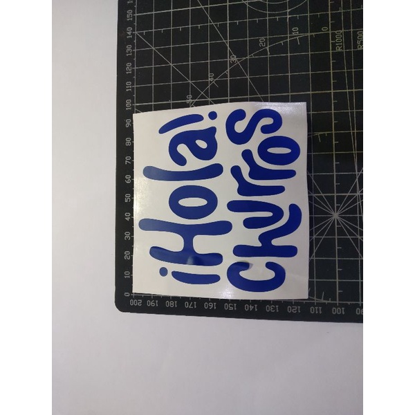 

cutting stiker hola churros
