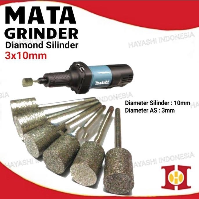 Mata Die Grinder Diamond Gerinda Mini Bit Bor Bur Tuner