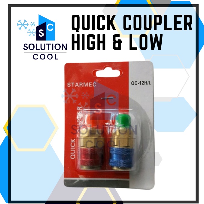 ★★★ Rdt Quick Coupler AC Mobil Adapter Nepel pengisian Ac Mobil ❂ ⁂