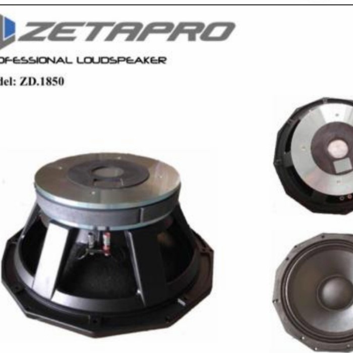 Speaker Zetapro Zd1850 Speker 18 Inch Zetapro Zd-1850