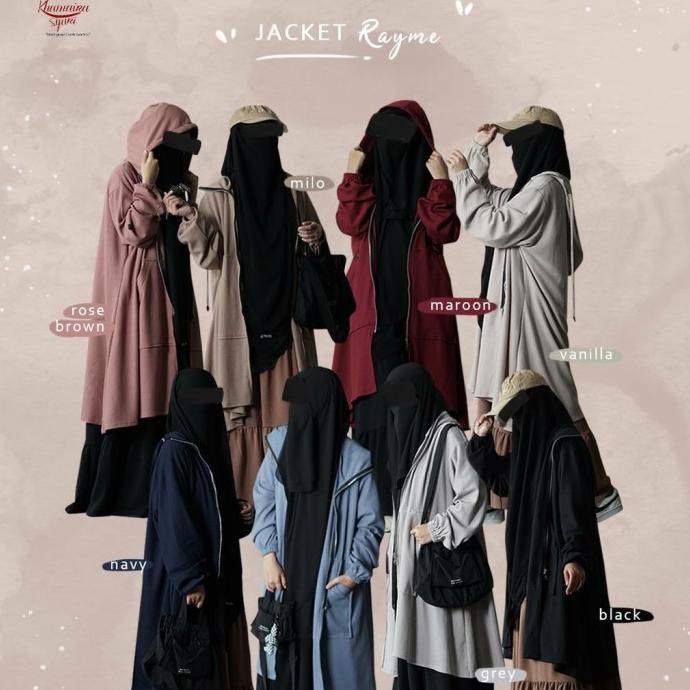Rayme Jaket Muslimah, Jaket Jumbo Muslimah By Khumaira Syari