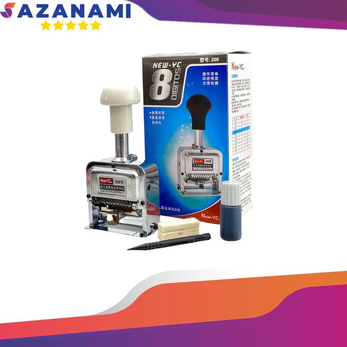

NEW YC 208 8 DIGIT AUTOMATIC NUMBERING MACHINE STAMPEL NOMOR OTOMATIS
