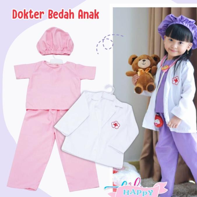 baju dokter bedah anak perempuan kostum dokter anak baju profesi