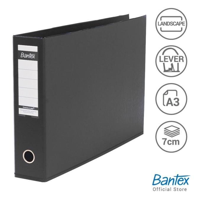 

Bagus Bantex A3 Landscape 7Cm Lever Arch File / Ordner Black #1468 10