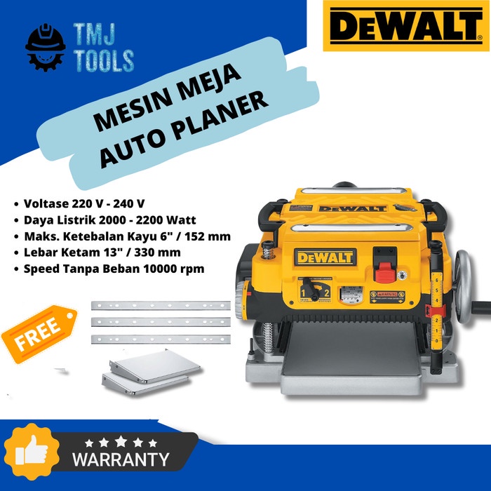 Mesin Thickness Meja Auto Planer Duduk Dewalt DW735 13 Inch