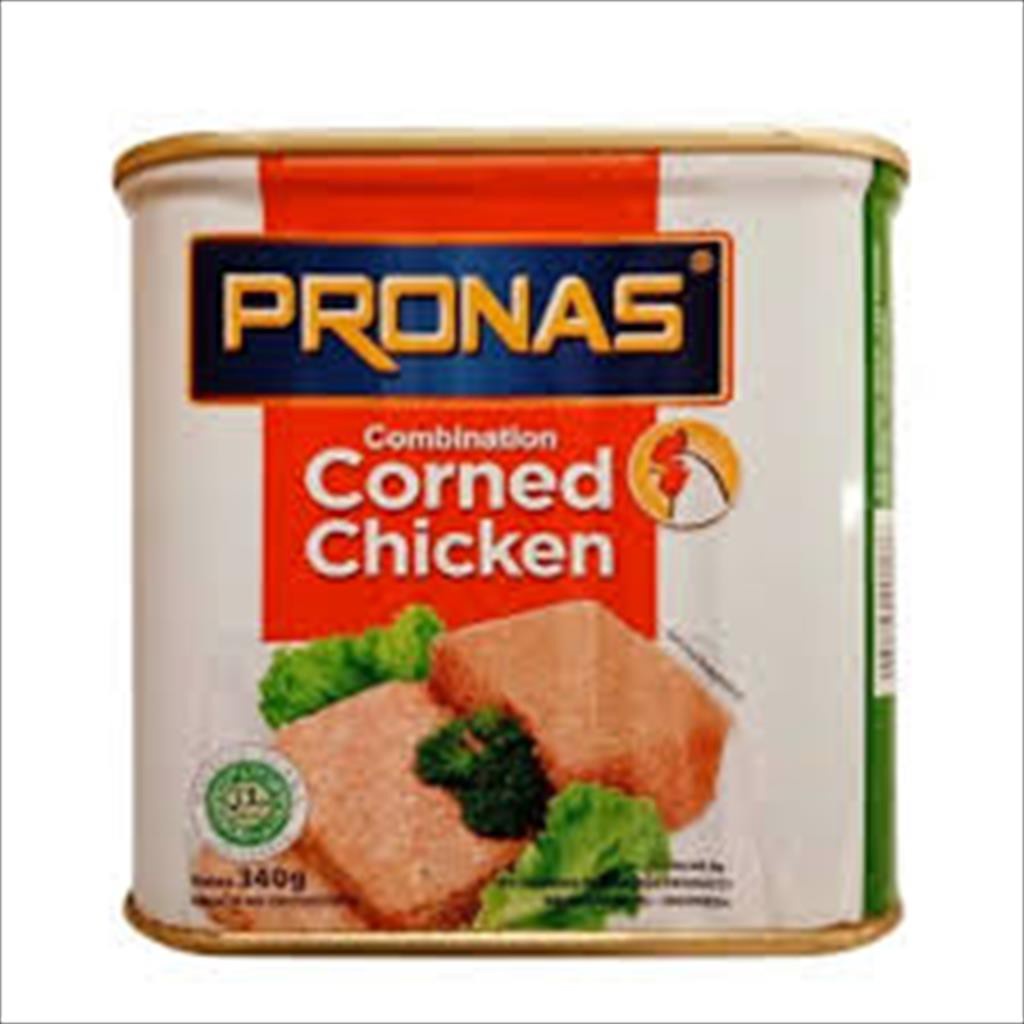 

Pronas Kornet Daging Ayam Kombinasi 340 Gram / Corned Chien Combination