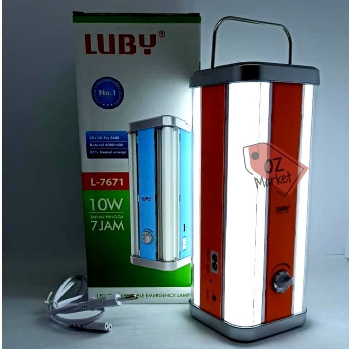 Terlaris Lampu Emergency Luby L-7671 - Rechargeable Led Emergency Lamp
