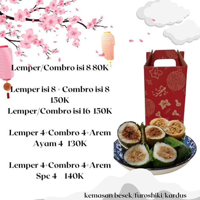 

Hampers isi 6 lemper dan 4 combro