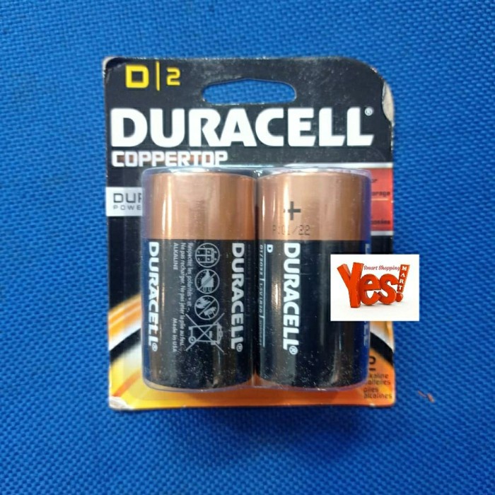 Duracell 2pc Baterai Size D Alkaline