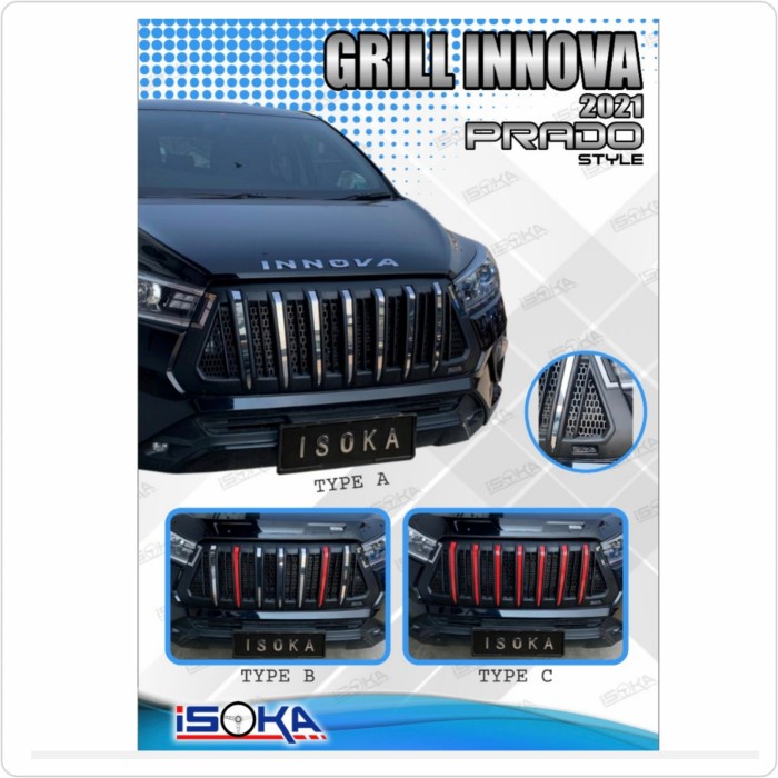 Grill Innova Reborn 2021 UP Model Prado ready