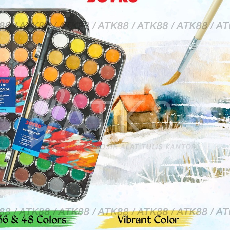 

[E-➤F☞K] Joyko Watercolour / Cat Air Block WC-3-36 /kekiniian..!