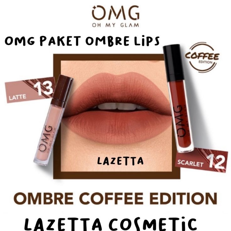 Best Seller Paket Ombre Lips OMG | Lipcream OMG Ombre | Lipcream OMG | Ombre OMG Lip Cream