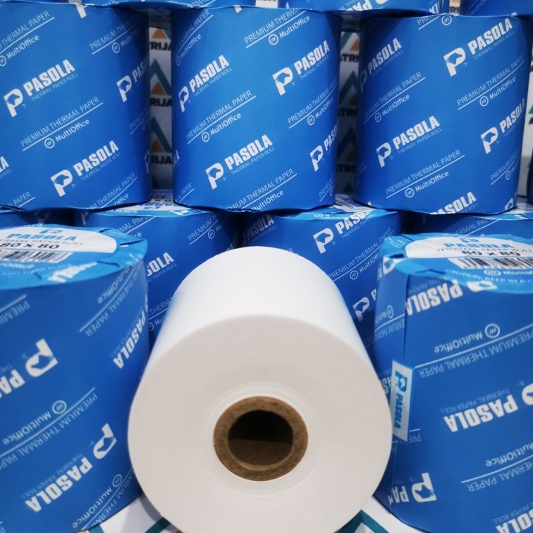 

[☀G5/R♡> Kertas Thermal Struk Kasir 80 x 80 Pasola . Thermal Paper Roll 80x80 -superr.keren.!!