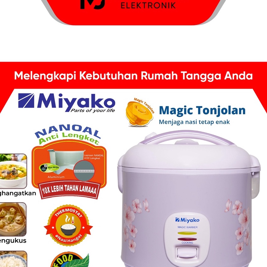 [Z2/✓A☑] [COD] MIYAKO RICE COOKER / MAGIC COM MCM509 / MCM 509 / MCM-509 (1,8 LITER) GARANSI RESMI /