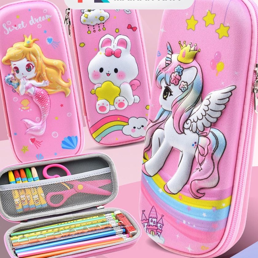 

(✔ZFP-☞] MK909 Tempat Pensil Kotak Pensil 3D Timbul Anak Laki Laki Perempuan Korean Style Aesthetic / laangsung.kirim..