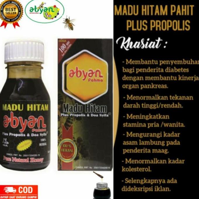

Madu Hitam Abyan herbal plus propolis dan doa Syifa