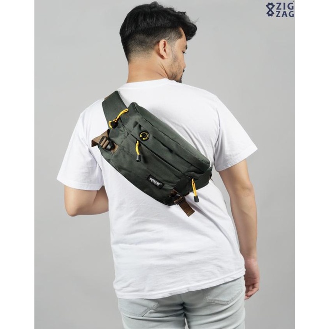 Tas Waistbag Pria Zigzag Arthur - Tas Pinggang Pria Wanita - Bla