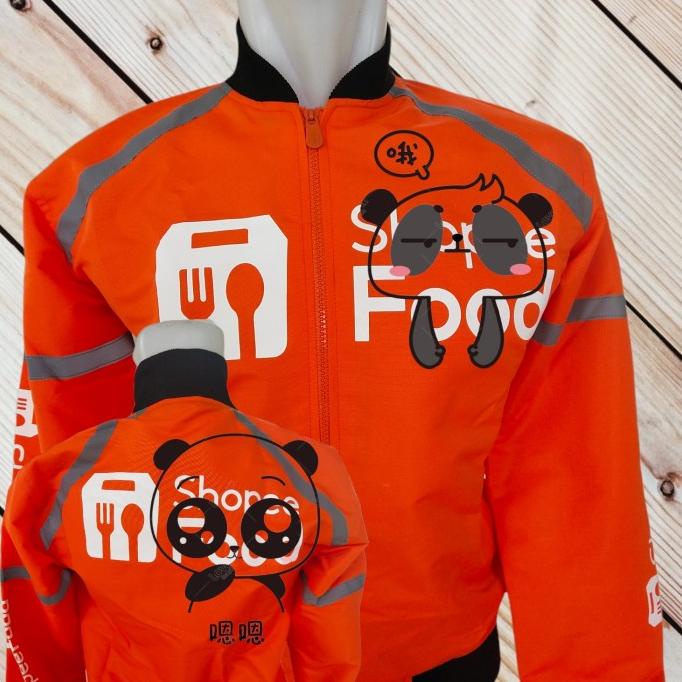 jaket orange food ojek online ojol