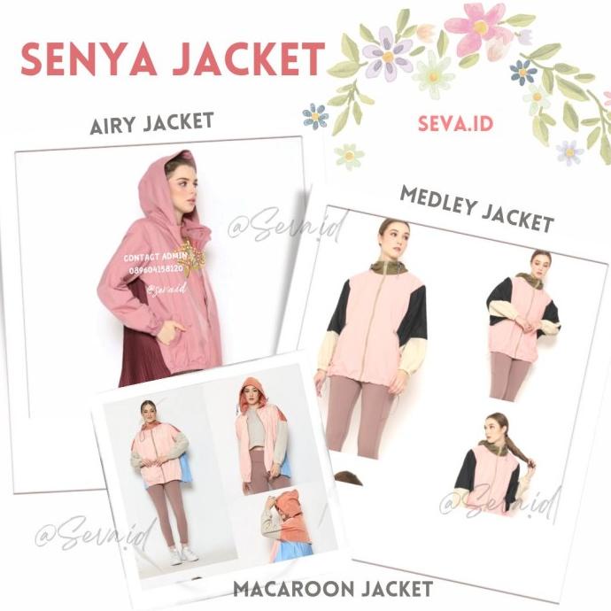 Senya Airy Two Tone Jacket Senya color block jacket senya airy twotone