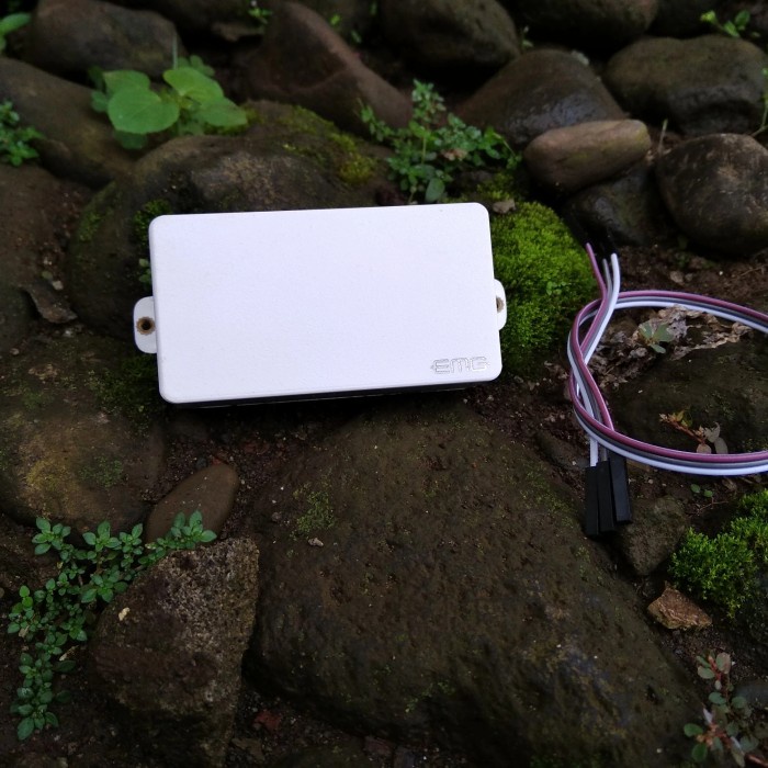 Pickup Gitar EMG USA 81 Active Humbucker White Cover