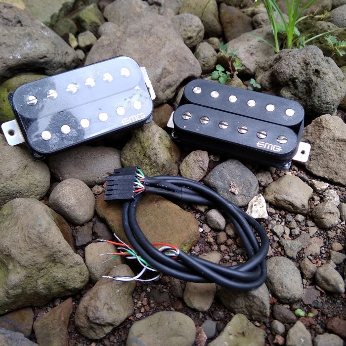 Pickup Gitar EMG HZ SRO OC1 Passive Humbucker Set