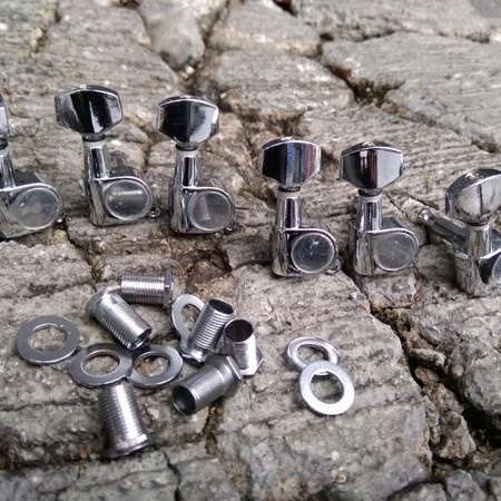 Dryer Gitar Standard 6 In Line Chrome Original Squier Cort