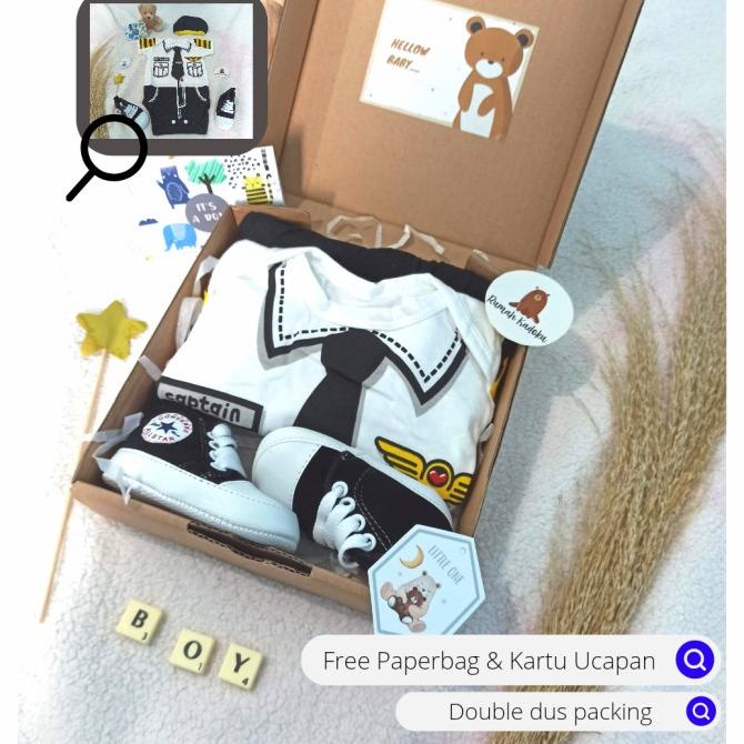 

Hampers baby boy captain kado bayi laki-laki