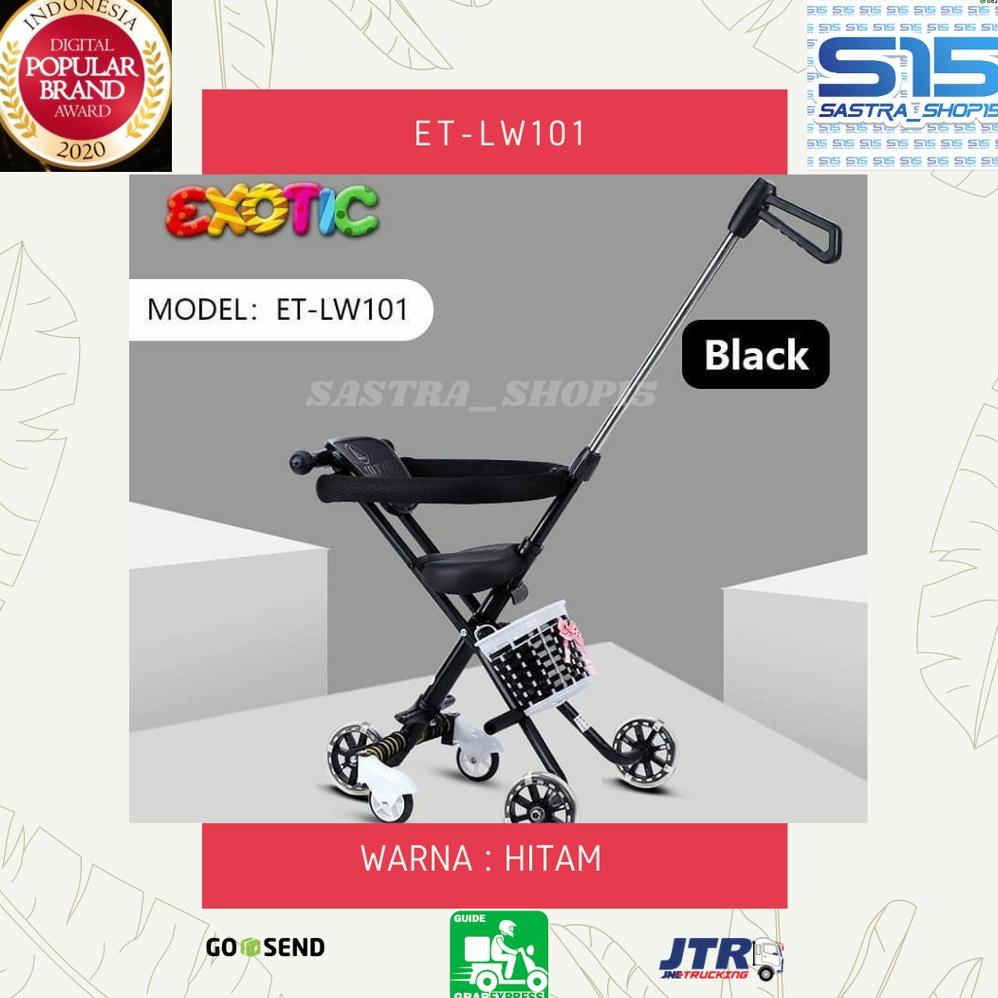 Sepeda Sepedah Speda Dorongan Kereta Anak Bayi Roda 3 Tiga tricycle Exotic lw 101 Murah