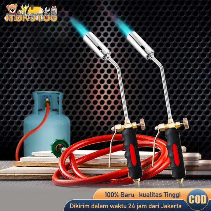 Kepala Gas Torch Alat Bakar Heating Torch Gas LPG Dengan 1.2M Selang