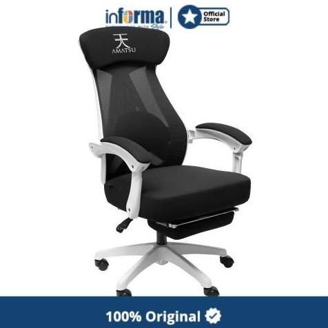 Informa - Informa Uranus Kursi Gaming - Hitam/Putih