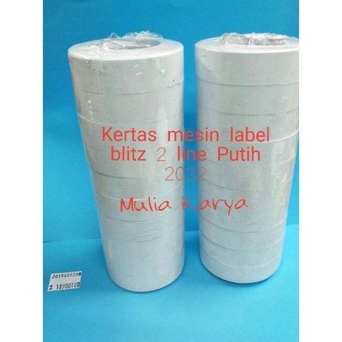 

BEST SELLER kertas label mesin harga blitz 2 line 2023